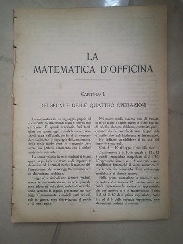 Matematica officina anni - matematica,