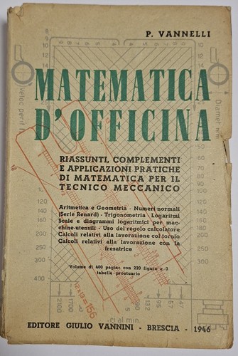 Matematica officina vannelli - d'officina,