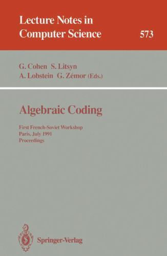 Algebraic coding first - algebraic,